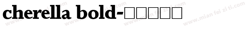 cherella bold字体转换